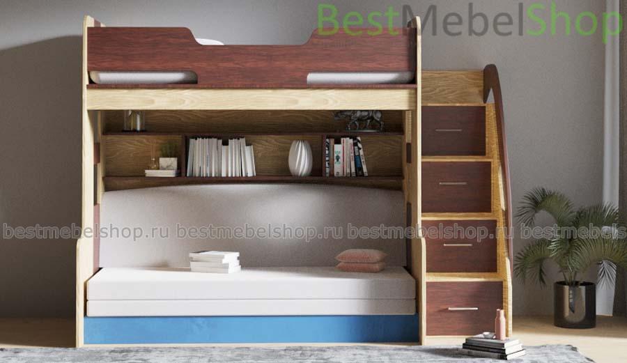 Купить Кровать-чердак с диваном Лесси 22 BMS в рассрочку в Душанбе