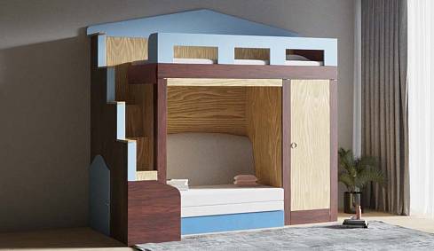 Кровать с диваном Фунтик-3 BMS

