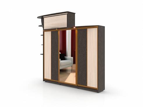 Шкаф-купе с антресолью Рим 3 BMS